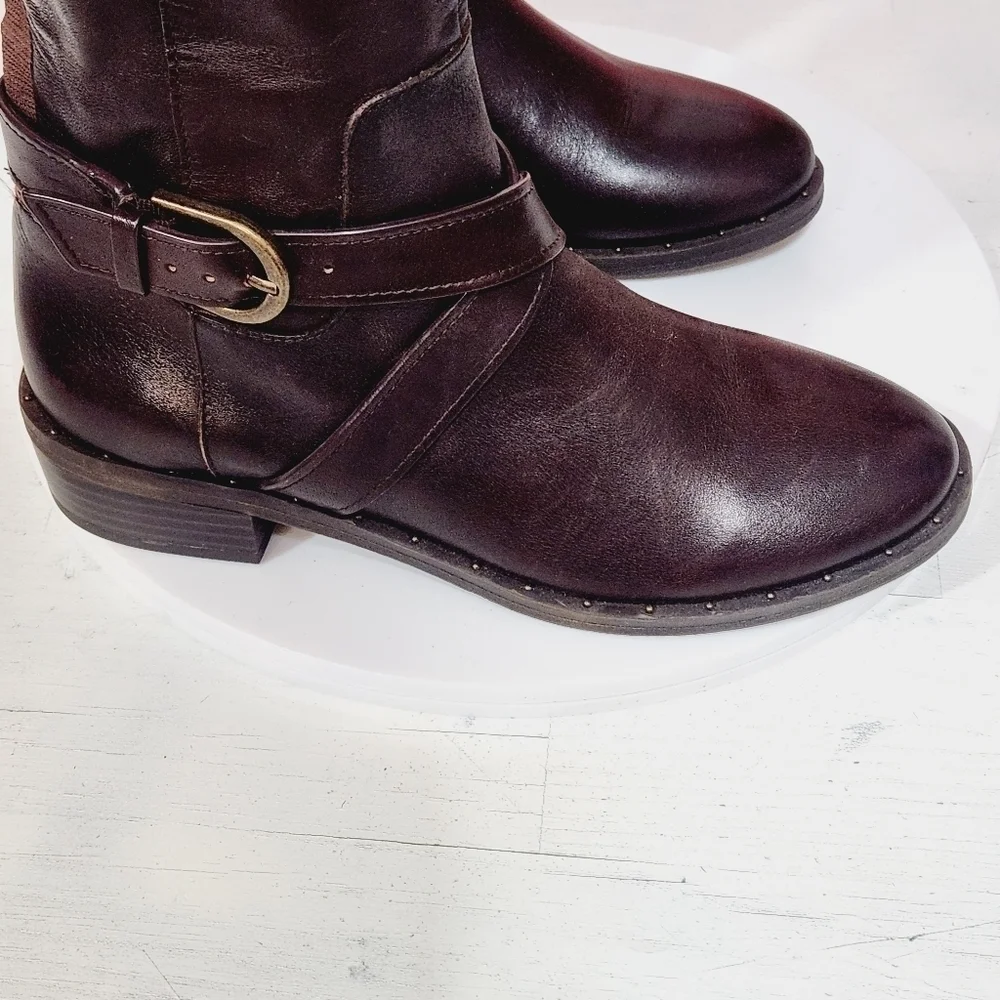 INTERNATIONAL Concepts Womens Fadora Leather Studded Riding Boots Size 6M